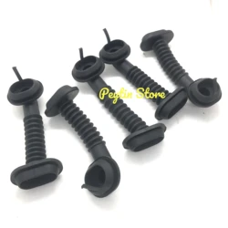 1~10) No.3724031-01 23.4x45.4mm/39.3x30.1mm Special For Automobiles Through-line Door Tube Dustproof Protection Tube Oval Black