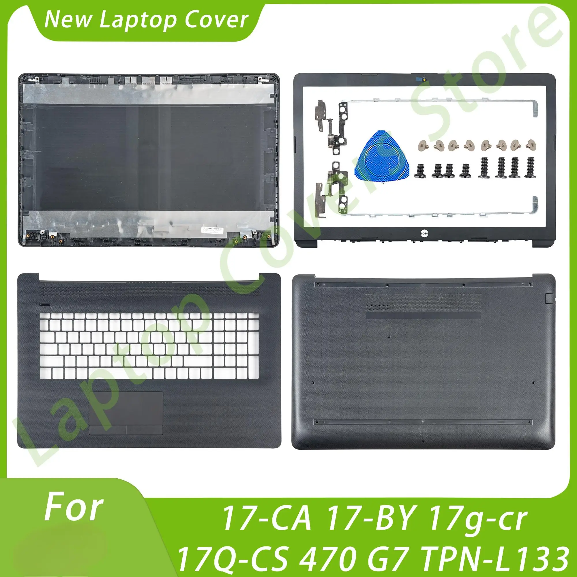 

Black Cover For 17-CA 17-BY 17g-cr 17Q-CS 470 G7 TPN-L133 LCD Back Cover Front Bezel Palmrest Bottom Hinges Laptop Parts Replace