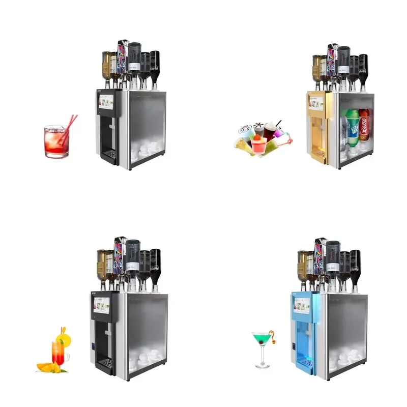 Exquisite Luxury Stainless Steel Smart Cocktail Machine Bar Tools Self Service Innovation Touch Screen Operation Air Pressure