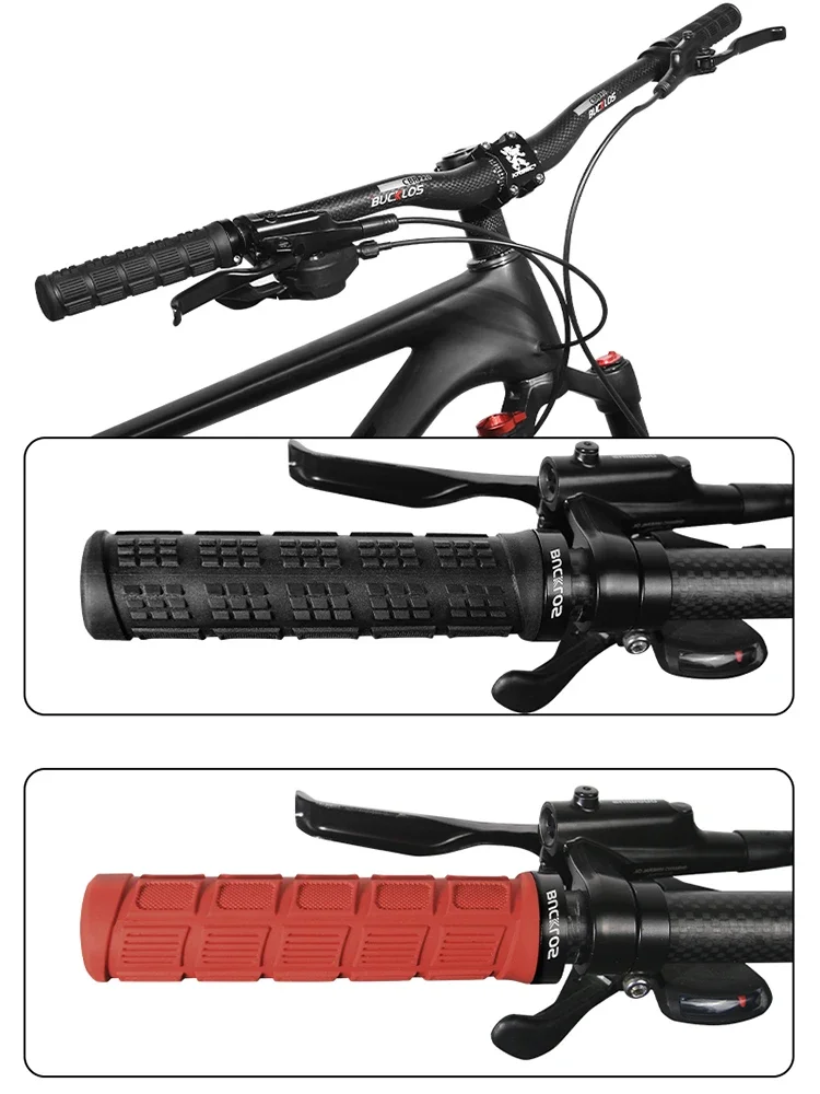 AliExpress BUCKLOS Lock on Bicycle Grips Integrated Bike Handlebar Grips Waterproof Dustproof BMX MTB Cuffs Soft Rubber Bike Handle