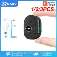 1/2/3PCS Tuya Mini WiFi Smart LED Dimmer Switch Light Module SmartLife App Remote Control 220V Wall Lamp On Off For Alexa