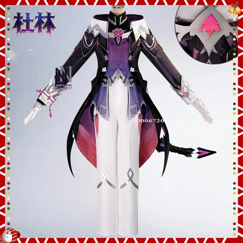 

ABC123Hot Game Genshin Impact Cosplay Costume Anime Durin Role Playing Clothes for Women Adult Comic Con Uniform Hallowex,3;b'2.