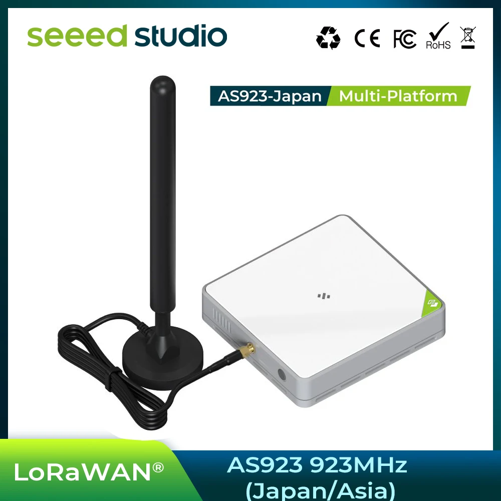 Seeed Studio SenseCAP LoRaWAN Indoor Gateway (SX1302) - AS923 Japan Asia 923MHz for Multi-Platform Smart IoT Deployment Solution