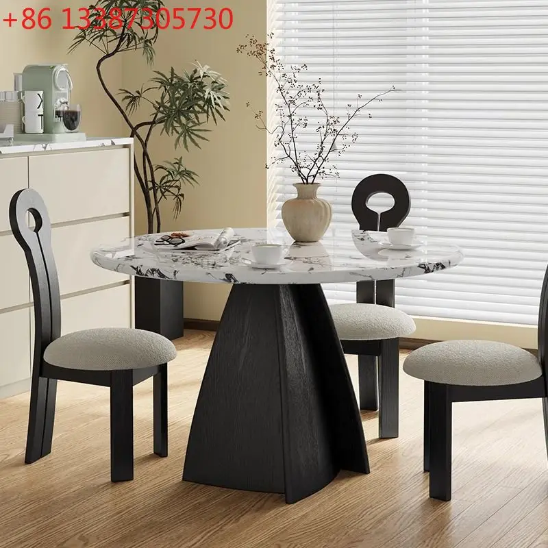 

Новый обеденный стол для небольшой квартиры в простом французском ретро-стиле, кремового цвета, в стиле лёгкой роскоши.