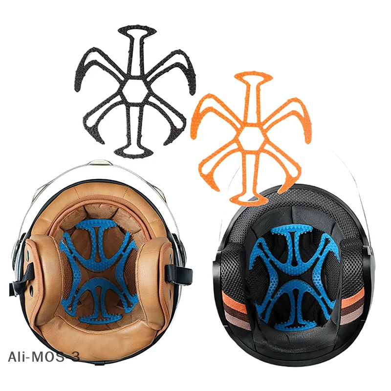 

【P】Motorcycle Helmet Silicone Lining Shockproof Cycling Vehicle Helmet Lining Heat-resistant Well-ventilated Helmet Gasket