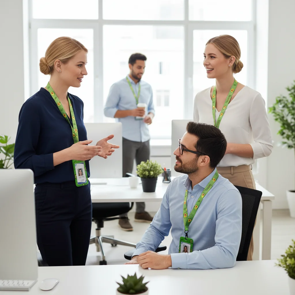 الأفوكادو شارة حامل سلسلة مفاتيح قصيرة الرجال معرف حاملي بطاقات الائتمان الأخضر الرقبة حزام تمرير شنق حبل الوهق الاعتماد الملحقات #6