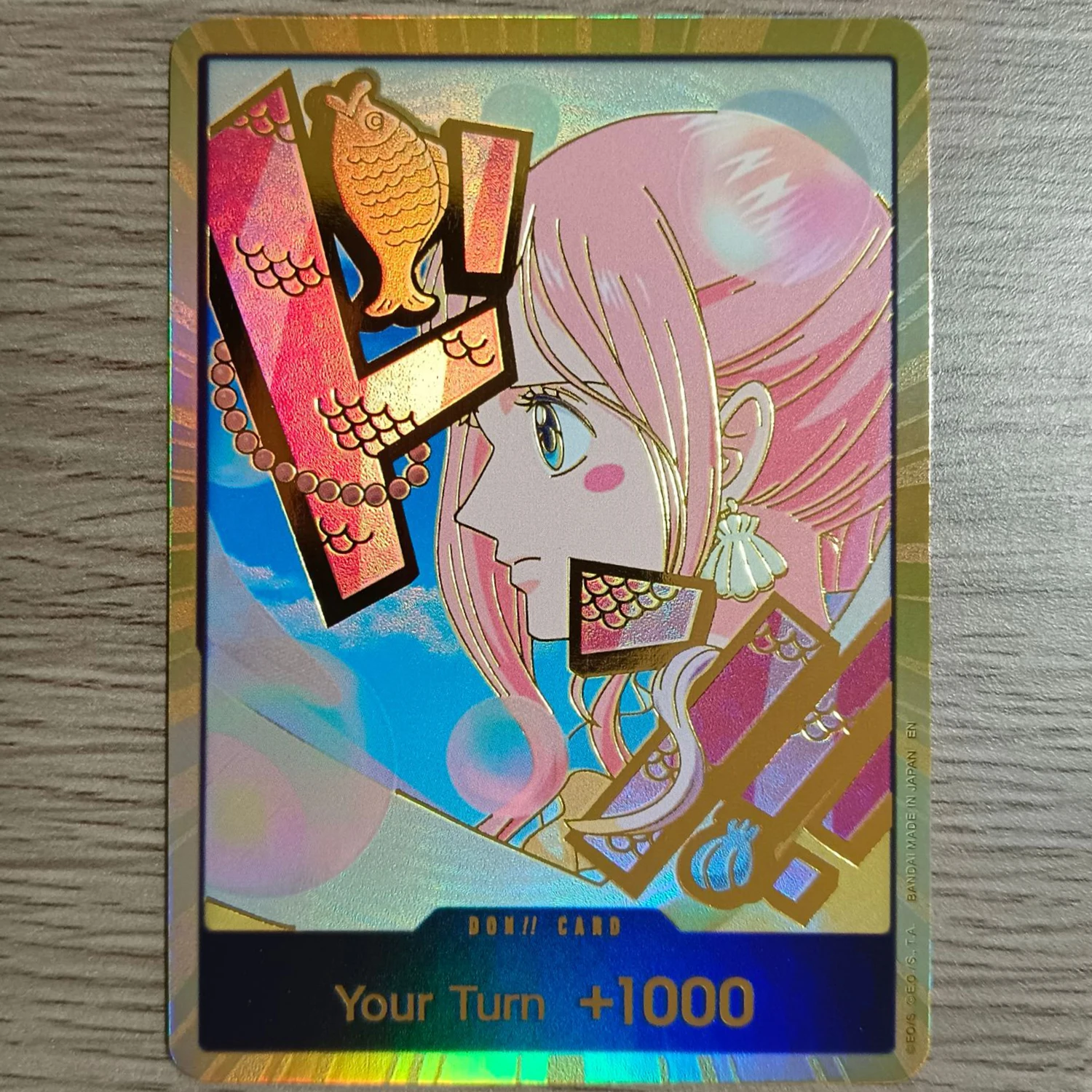 

OPCG English 10Pcs/Set GOLD FOIL Don!! Cards Shirahoshi/Usopp/Tony Tony Chopper Best Vol2 Display Collection Proxy Card