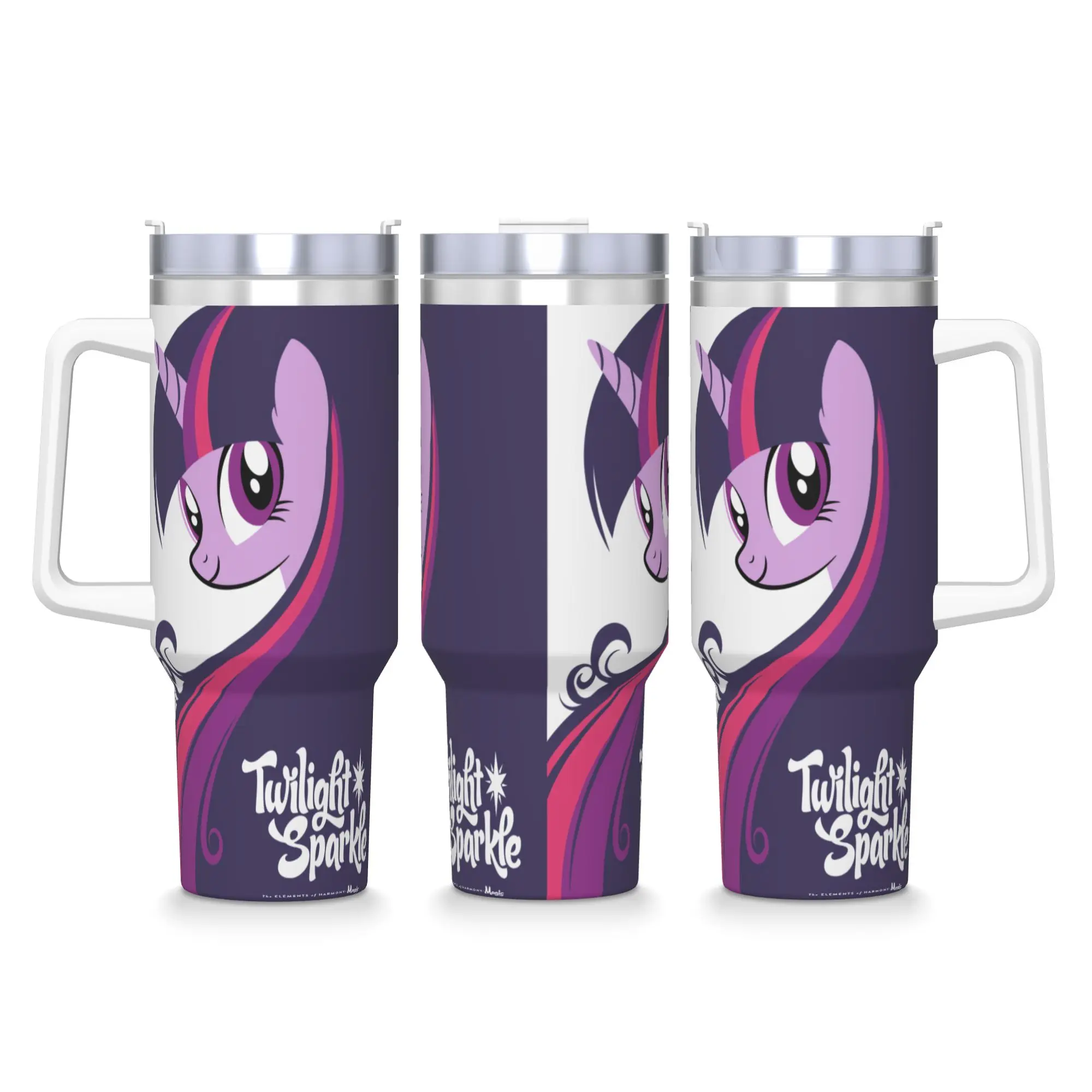 

Stainless Steel Tumbler The Little Pony Twilight Sparkle Mugs Cup With Straws Travel Hot Drinks Bottle Insulated Large Mug