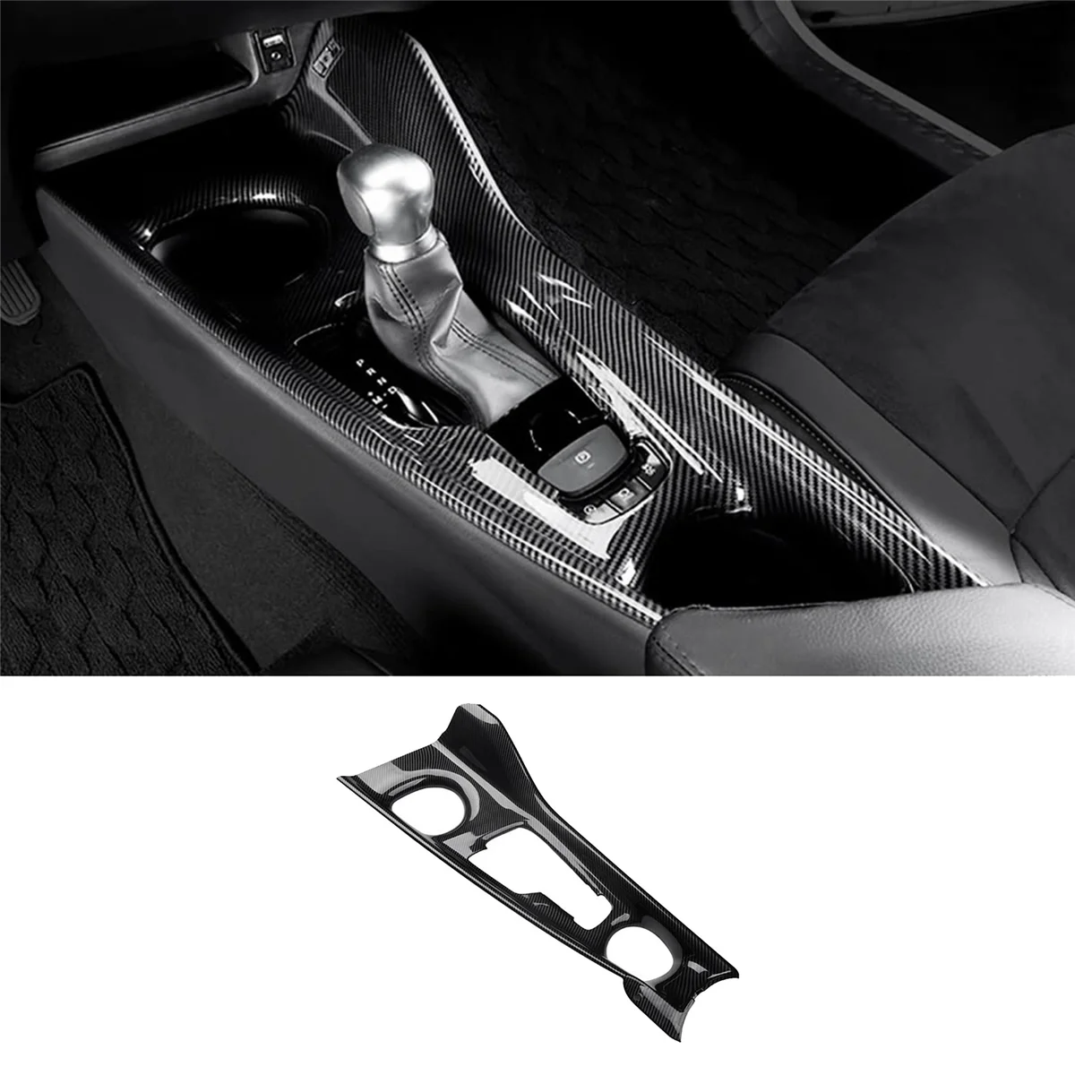 

Car Center Control Gear Shift Panel Trim Frame for Toyota C-HR CHR IZOA 2018 Gear Decor Cover Sticker Accessories