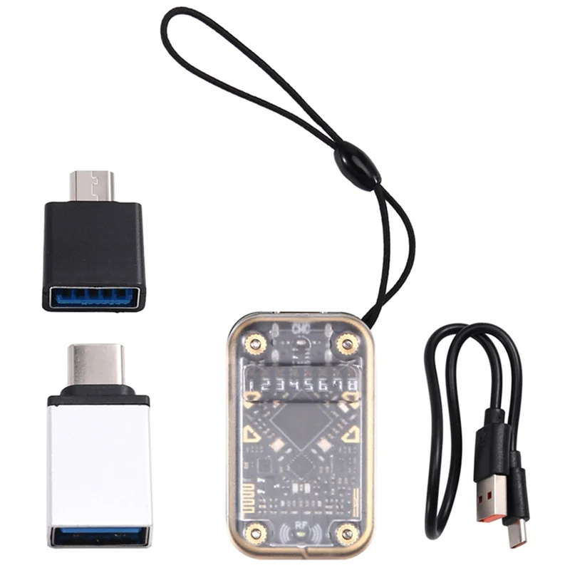 【PROMOTION】Chameleon V2.0 125Khz 13.56Mhz RFID Smart Chip Reader Emulator+ 5XUID/CUID Keychain Card Decode Chameleon NFC Duplica
