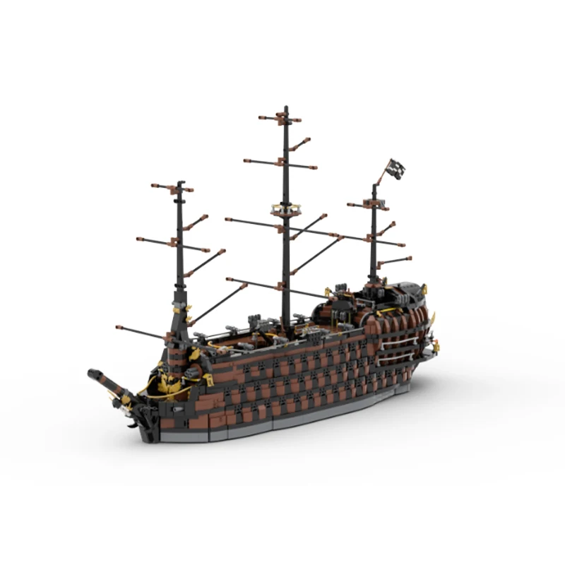 MOC Creative UCS Pirateship Ship Building Block Boat Display Assembly Model DIY High-Tech Brick Toys Children's Christmas Gifts