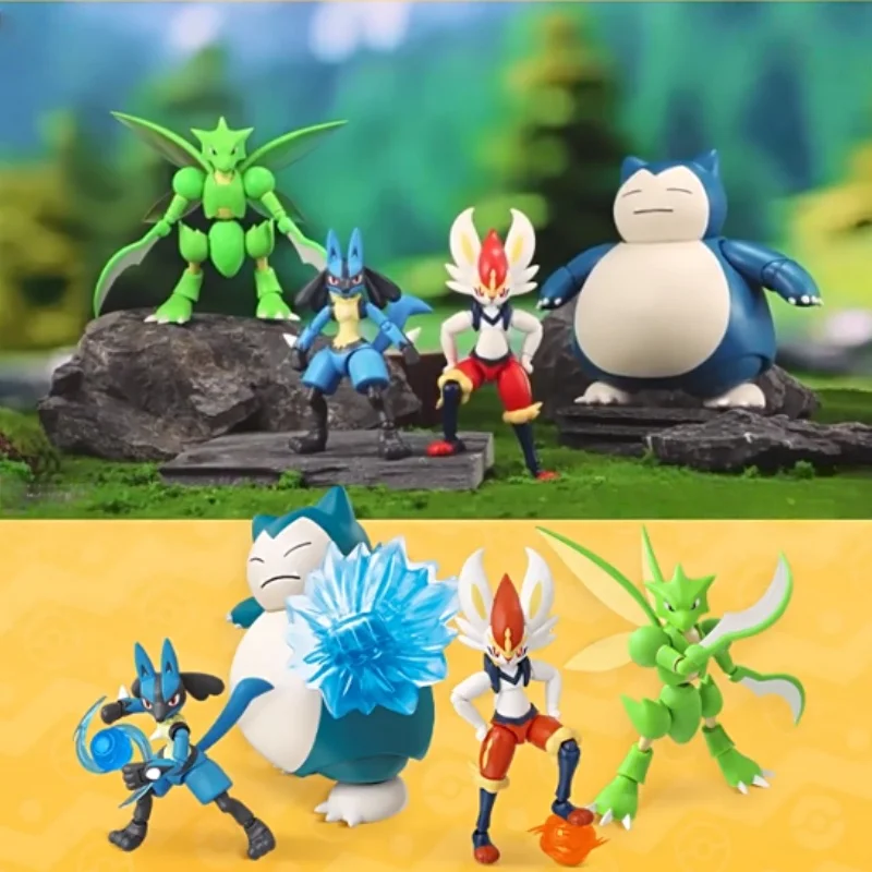 2025年新作オリジナルブロッキー-ポケモン-クラシックl-クラシックsシリーズ2-スタイル-アニメフィギュア-スナイザー＆カビゴン-組み立てモデル-おもちゃ-ギフト