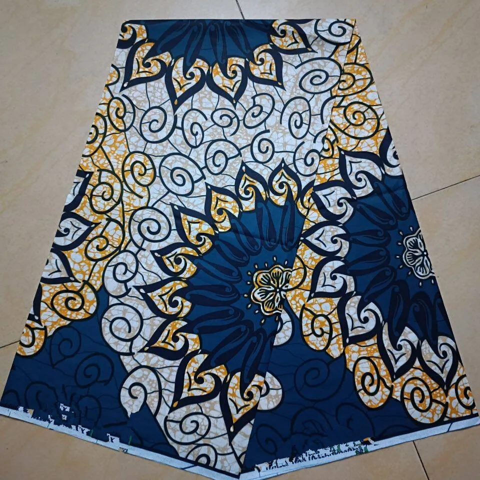 Veritable Dutch Super-W Guaranteed Real Wax Print Fabric Hollandais Pagne Africa Dress 100% Cotton Wax Pagne Tissu