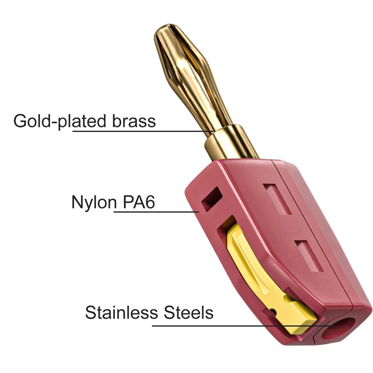 

AA98 P10064 10 шт. 4 мм штекер типа «банан» сильноточный быстроразъемный позолоченный разъем типа «банан» 32A электрический тест