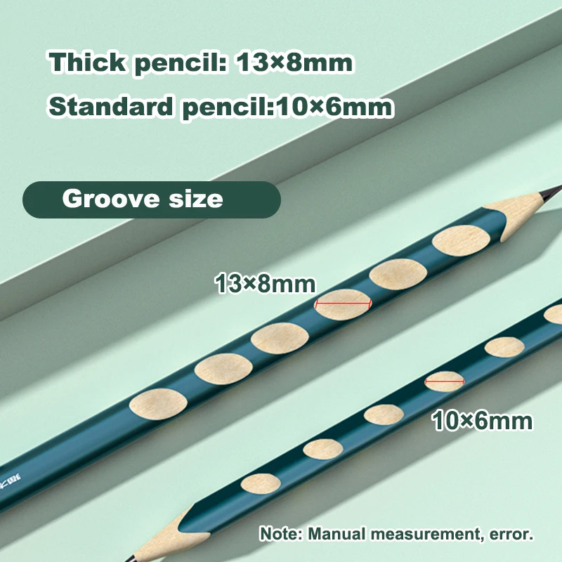 Imagem -03 - Lápis de Madeira Infantil Lápis de Correção de Postura Grosso hb 2b Profissional Exame Escrita Desenho Conjunto Presente