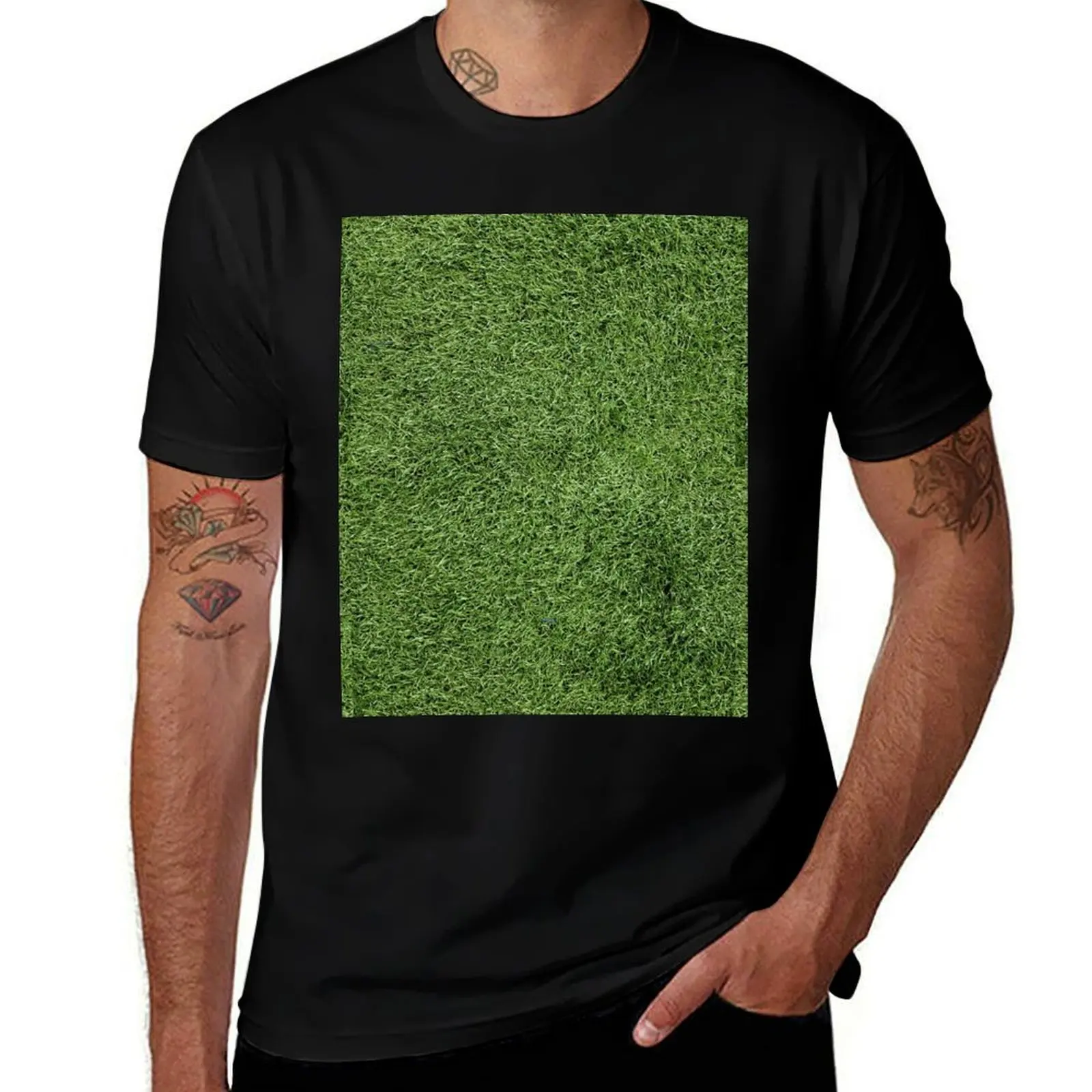 Astroturf Lush Green Turf Grass Athletic Field Texture T-Shirt vintage graphic tee graphic t shirt vintage mens tall t shirts