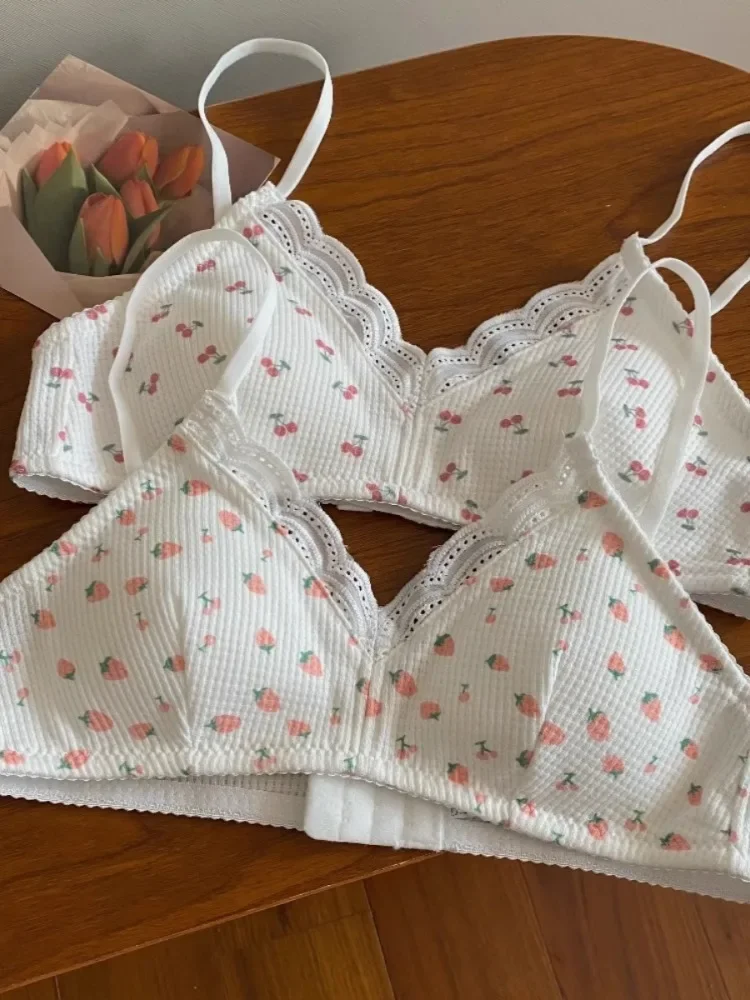 MOYISU Japanischer Push-up-BH – kabelloses Spitzen-Bralette für kleine Brüste, Anti-Durchhänger-Komfort, ohne Bügel, schlankmachende Dessous für Teenager
