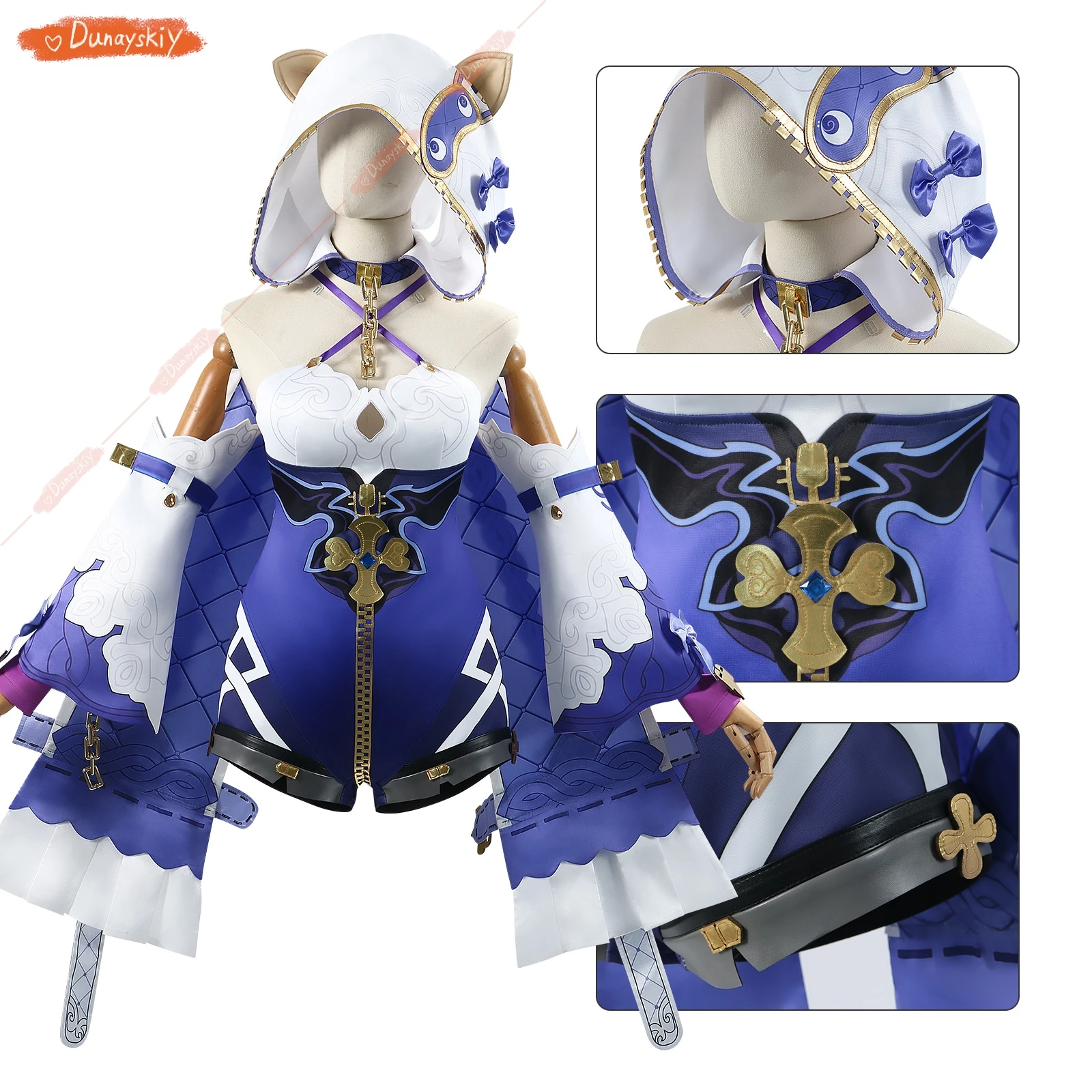 Theresa Apocalypse Cosplay Game Honkai Impact 3 Costume, Robe Douce, Accessoires, Perruque, Accessoires, Ensemble, ix, Carnaval, Uniforme Femme, Nouveau