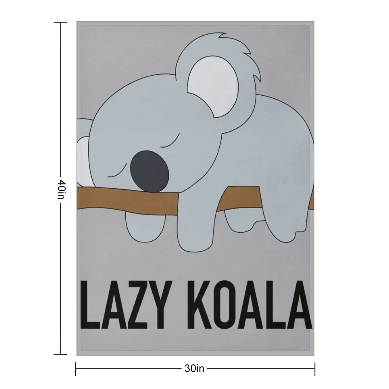 Lazy Koala on Branch Throw Blanket bed plaid Thermal Sofa Throw valentine gift ideas Bed Fashionable Loose Blankets