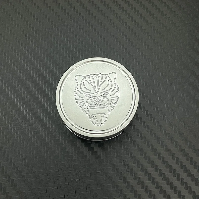 النمر رئيس تململ عملة EDC تململ سبينر المغناطيسي دفع المنزلق المعادن اللمس عملة يخفف القلق والاسترخاء الإجهاد ألعاب متململة #6