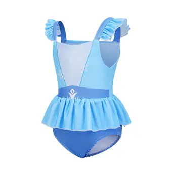 Girls' Princess Two-Piece Swimsuit | Kids' Beachwear 2 2025 Girls Two Piece Swimsuit Anna Elsa Belle Swimwear Princess Bodysuit Swimwear for Girls Childrens Bikini Beachwear Clothes 2