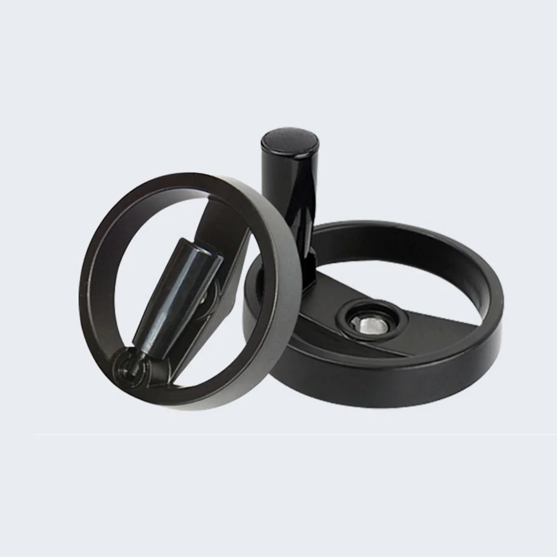 1Pcs 100 125 160 200mm Aluminum Alloy Handwheel Foldable Bakelite Handle Round Double-Spoke 3D NCN Machine Tool Accessories