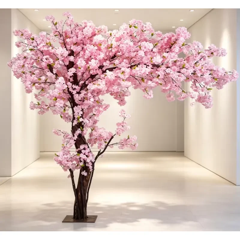 Artificial Cherry Blossom Tree Customized High Imitation Romantic Wedding Decoration Flower Branches for Home Party Event