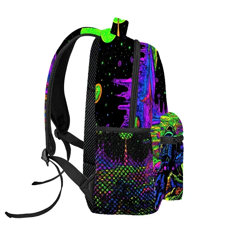 Custom Custom Glow-in-the-Dark Space Explorer Backpack - Vibrant Cosmic Print, Lightweight & Durable With Adjustable Drawstring