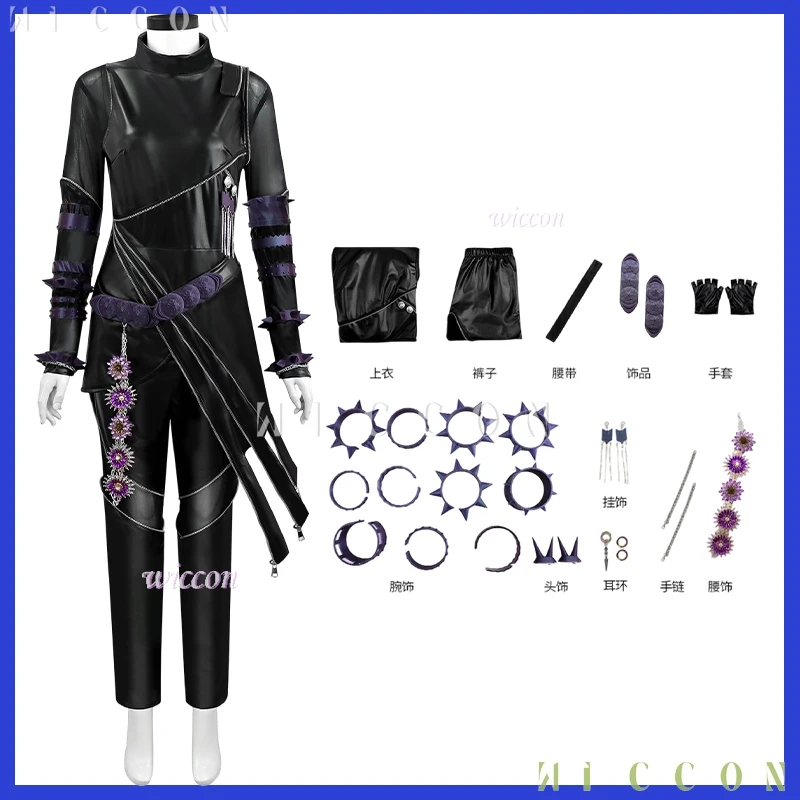 

Костюмы на Хэллоуин Kpop Demon, косплей, корейский костюм Idol Huntrix Mira, черная битва, сексуальный костюм из искусственной кожи для взрослых и женщин disfraz 2152