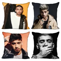 Zayn malik-家用のスローピローケース、装飾枕カバー、目に見えないジッパー付き、45x45cm