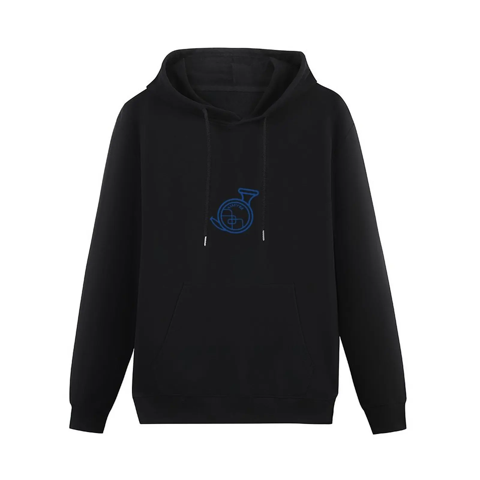 blue french horn Pullover Hoodie men clothes korean style clothes men clothing clothes for men new hooded tee