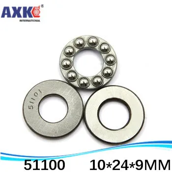 10pcs Free Shipping Axial Ball Thrust Bearing Plane Thrust Ball Bearing 51100 10*24*9 Mm Inch Bearing AXK Steel Deep Groove Rich