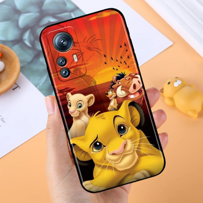 The Lion King Cartoon For Xiaomi Mi 13T 13 12T 12 11T 11i 11 A3 10T 10 9 Pro Lite Ultra 5G Black Back Phone Case