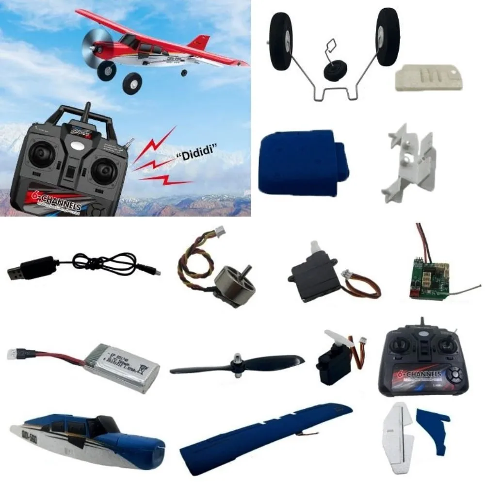 M7 Off-Road RC Airplane Parts – Brushless 4CH Fixed-Wing Remote-Control Aircraft Motherboard, Propeller & Accessories 4