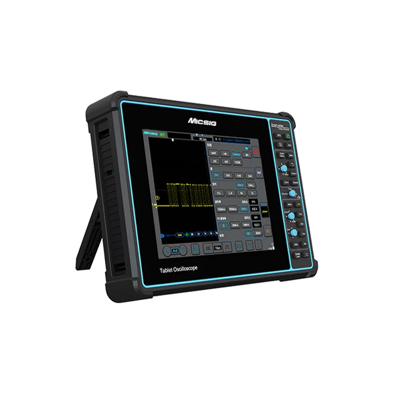 MICSIG STO1004 OSCILLOSCOPES 100 ميجا هرتز، 4 قنوات، 1GSa/s، 70 ميجا بكسل، 8 بت، بما في ذلك البطارية وفك تشفير