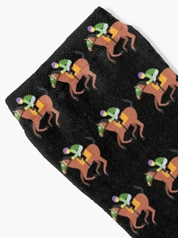 Horse Racing Jockey on Racing HorseJockey Gift Socks moving stockings Hiking boots christmas gift new in's Socks For Man Women's