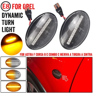 Dynamisches LED -Seitenmarkerlicht für Auto, Signallampe für Opel Corsa BC Astra F Combo BC Meriva A, Autozubehör, 2pcs 11 Hauptverkauf Corsa B - №7