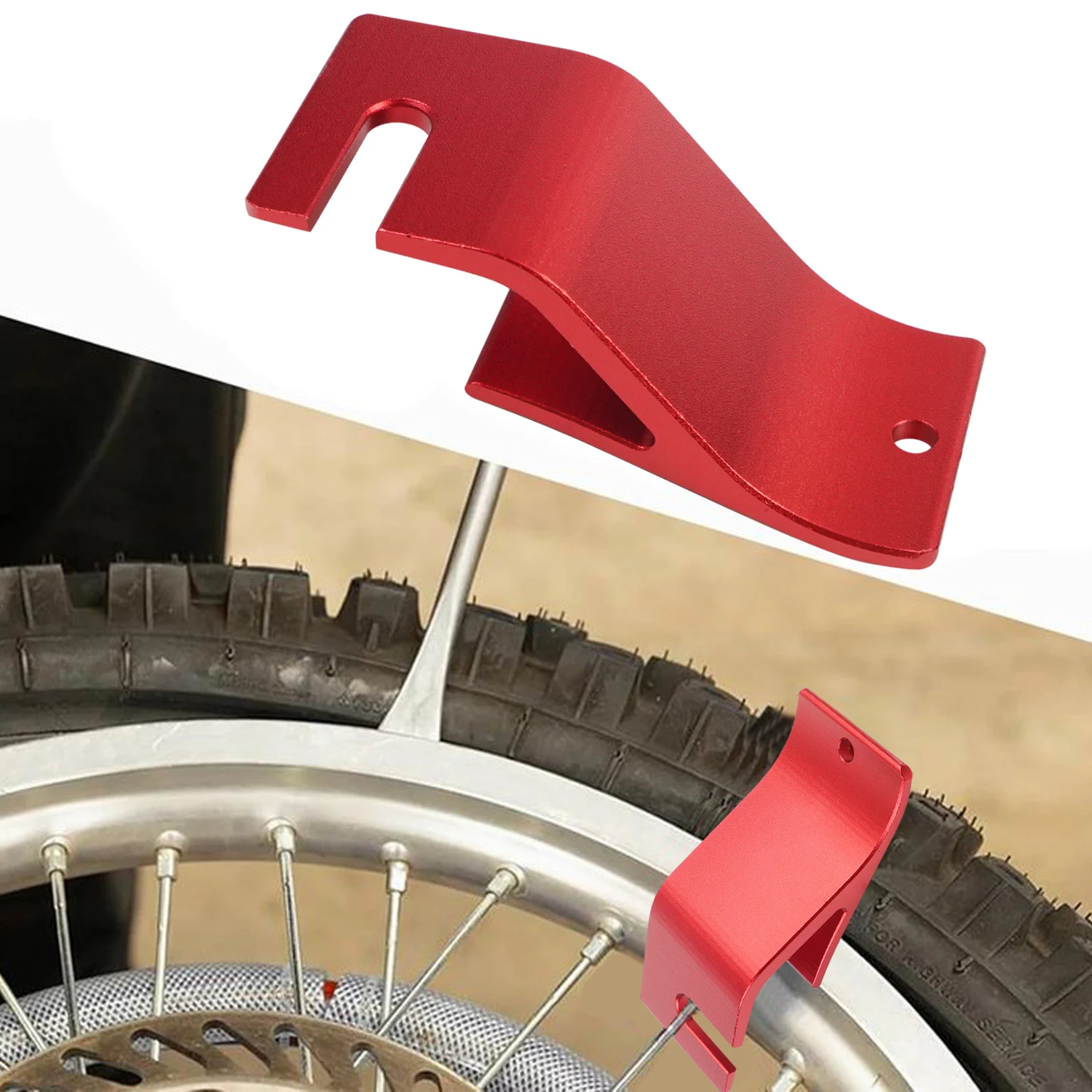 Motorcycle Tire Bead Bracket Holder Hook Buddy, Tire Change Installation Assistance Tool for Motorcycle/ Off-Road/ Dirt Bike view 6