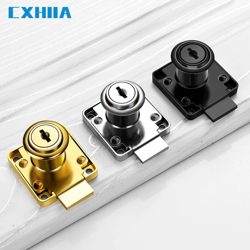 CXHIIA Office Desk Drawer Lock Lock Cylinder Lengthened Computer Desk Cabinet Drawer Lock Furniture Lock Cabinet Door Lock