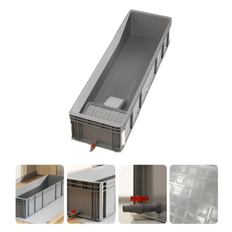 Turtle Breeding Box Heighten Side Drainage Turtles Thicken Large Turtle Aquarium Tank Turtles Terrarium Living Area Habitat