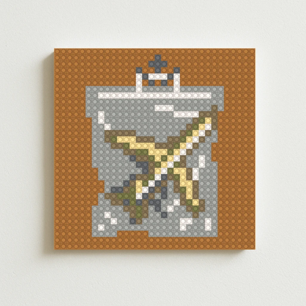 Band B-Black C-Country N-New R-Road Poster Print Album Cover MOC Building Blocks Pixel Art Mosaic Wall Decor Post Punk Band
