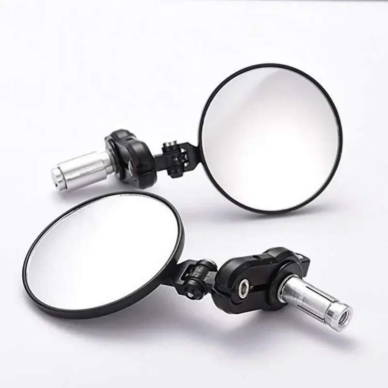 

1pair Universal Bicycle Motorcycle Rearview Mirror 7/8" Foldable Motorbike Bar End Rearview Mirrors Motorcycle/Bike Black Uk