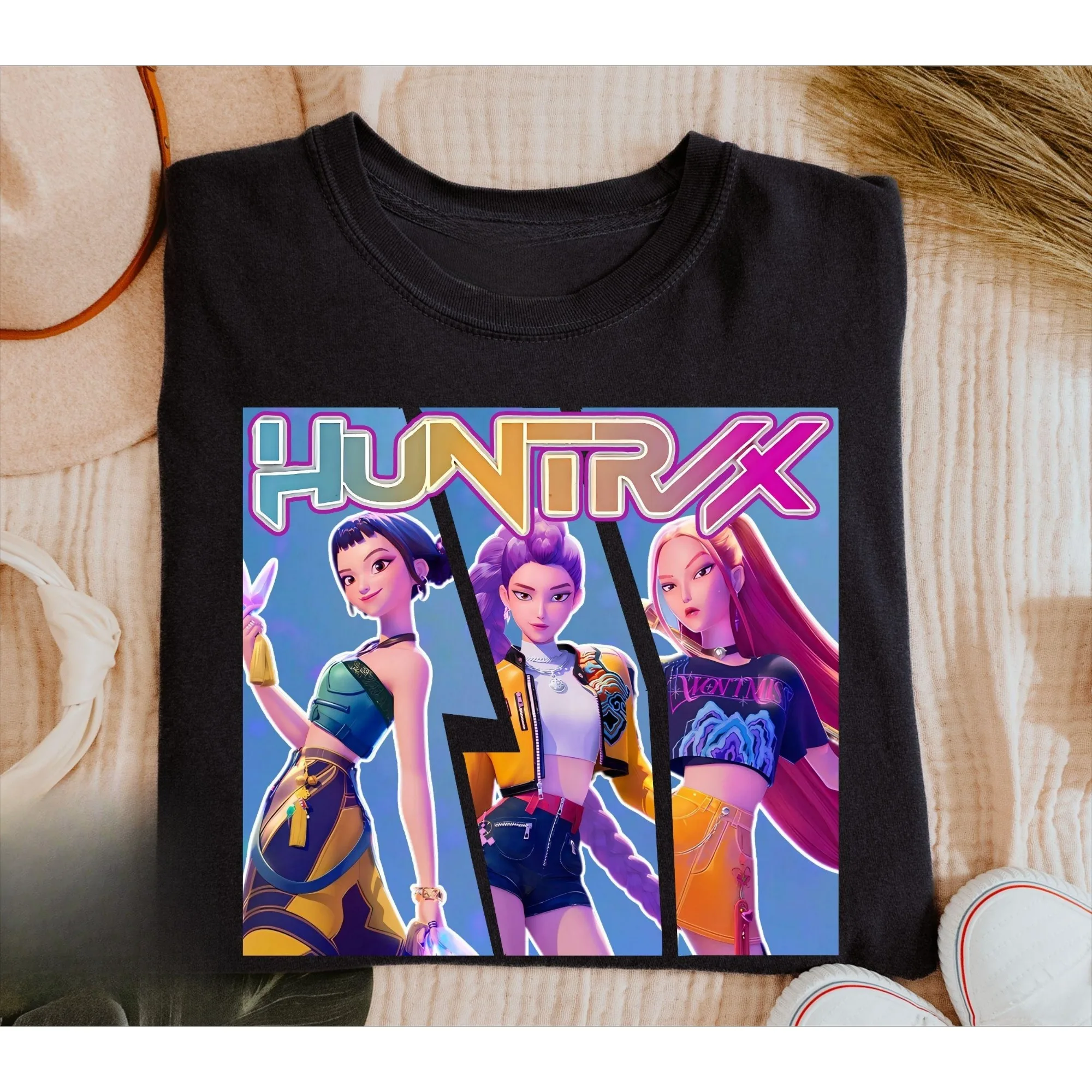 

Kpop Demon Hunter Saja Boys T-shirt Harajuku O-neck Casual Anime T-Shirt Tops Unisex