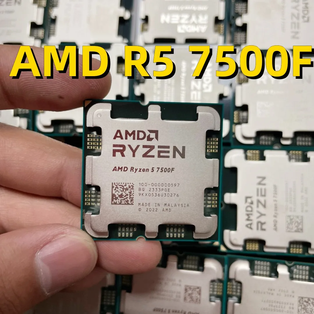Процессор AMD Ryzen 5 7500F R5 7500F 3,70 ГГц TDP65W 6 ядер/12 проводов DDR5-5200 процессор