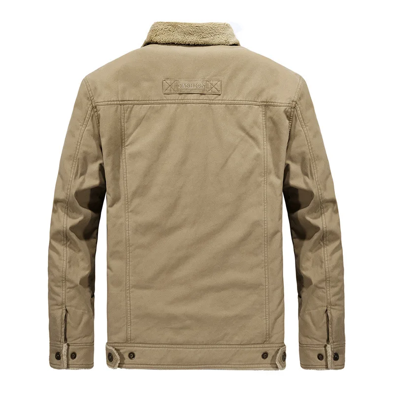 Veste en coton épaissi pour homme, col adt, chaud, décontracté, hiver, nouveau