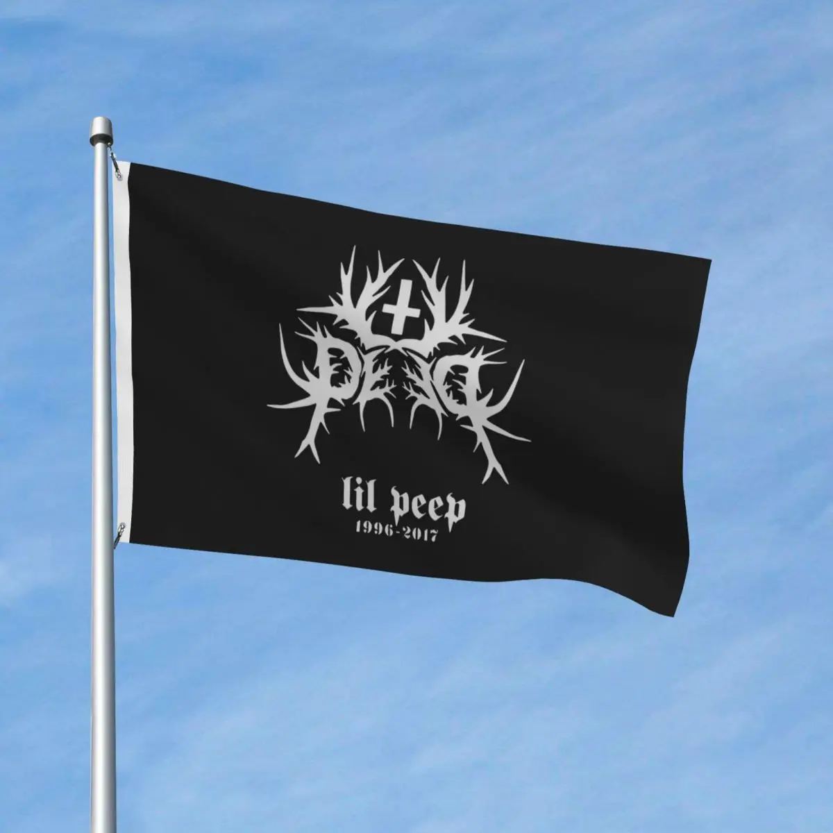 Lil Peep Cry Baby 1996 2017 Flag Indoor Outdoor Banner Polyester Decoration Double Sided 2x3 3x5 4x6 5x8 FT Flags