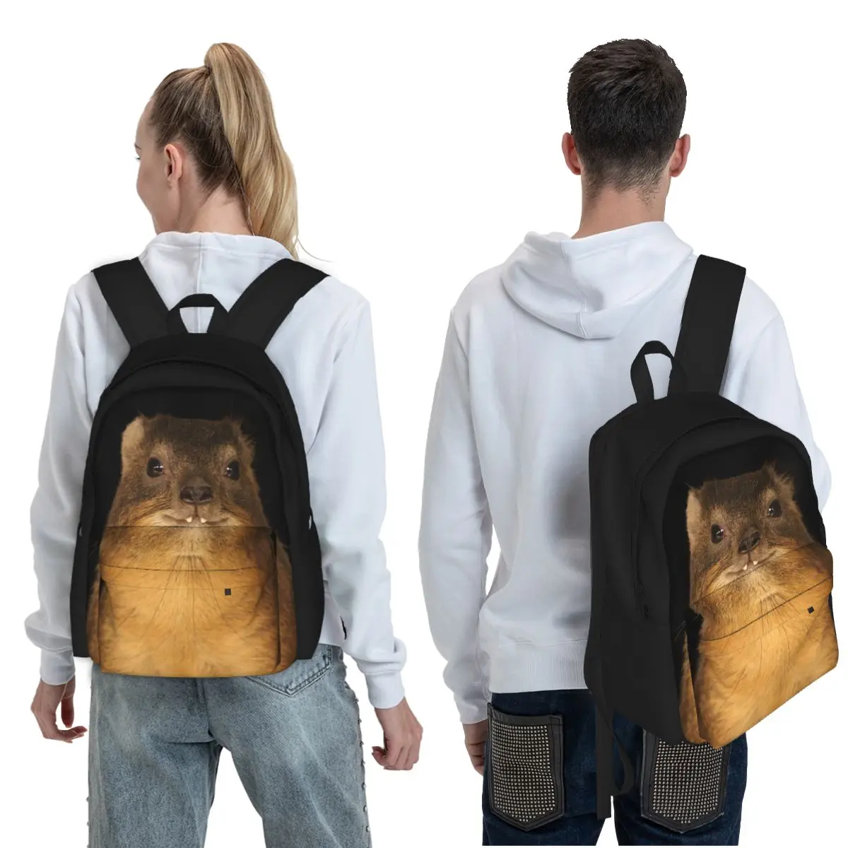 Rock Hyrax Photo Dassie Cute Vampire Potato Student Backpack School Bag for Boys Girls Fashion Bookbag Shoulder Bags