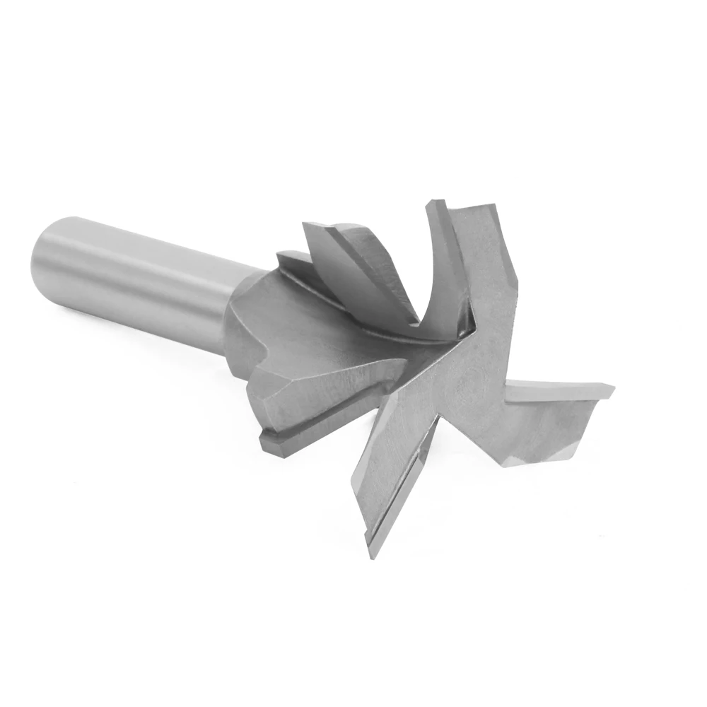 LAVIE 1 Stück 1/4 1/2 6,35mm Schaft Bogenförmiger Integrierter Fräser 2 Kanten, 3 Kanten mit Naht Holzbearbeitungsfräser Schneidwerkzeug – Detail 15