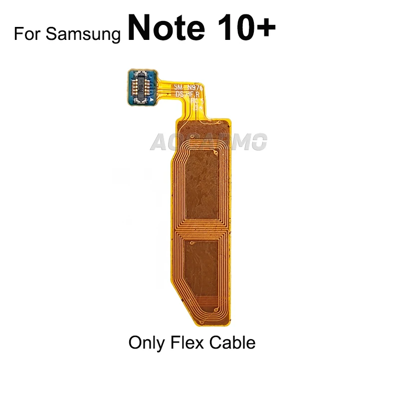 Aocarmo For Samsung Galaxy Note 10+ Note10 Plus Stylus Touch S Pen Flex Cable Wireless Induction Coil With Plastic Plate Parts