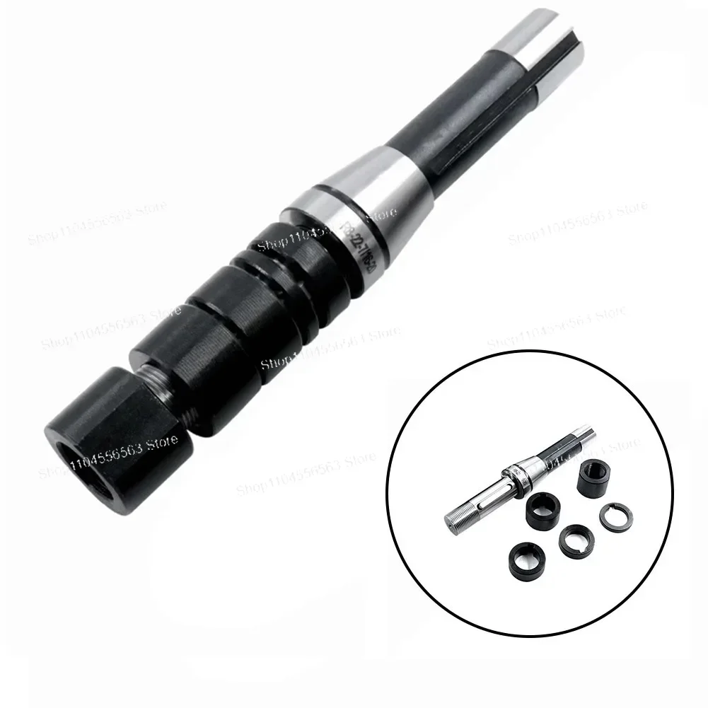 R8 Shank Stub Milling Machine Arbor Holder 189mm 7/16''-20 Drawbar Fit 22mm Gear Cutter Face Mill Cutter Slitting Saws